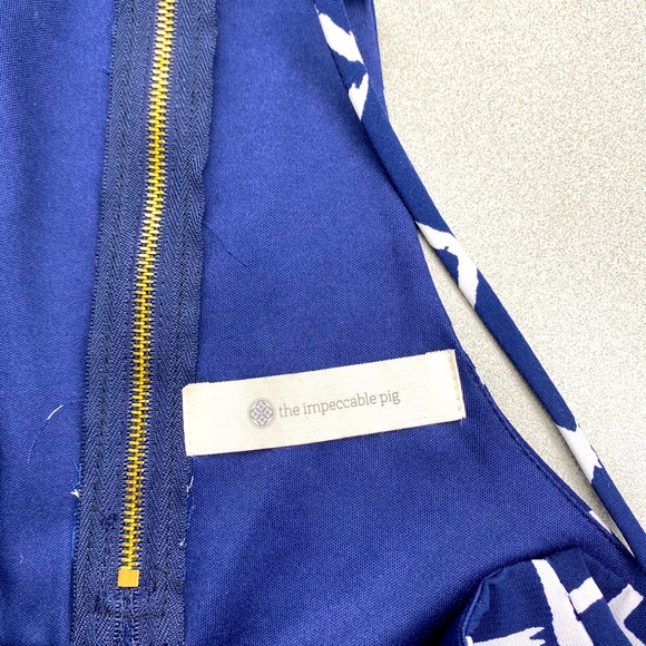 The Impeccable Pig Pendulum Navy Top - Picture 3 of 4